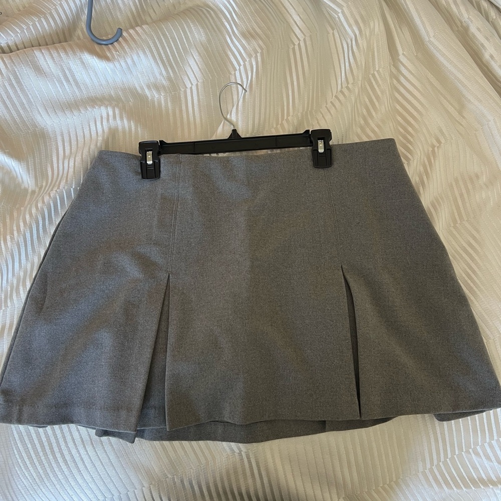 Abercrombie & Fitch Gray Mini Skater Skirt